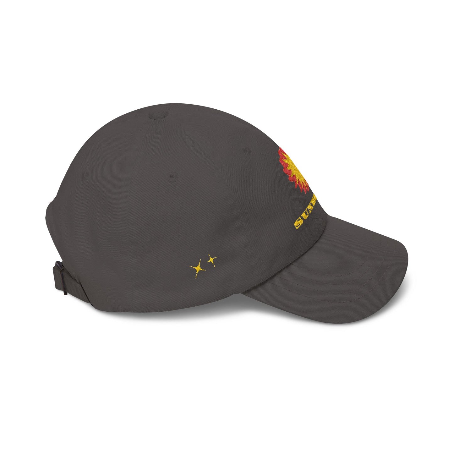 Sunworld Embroidered Dad Cap – Vintage Sunflower Logo (Green)