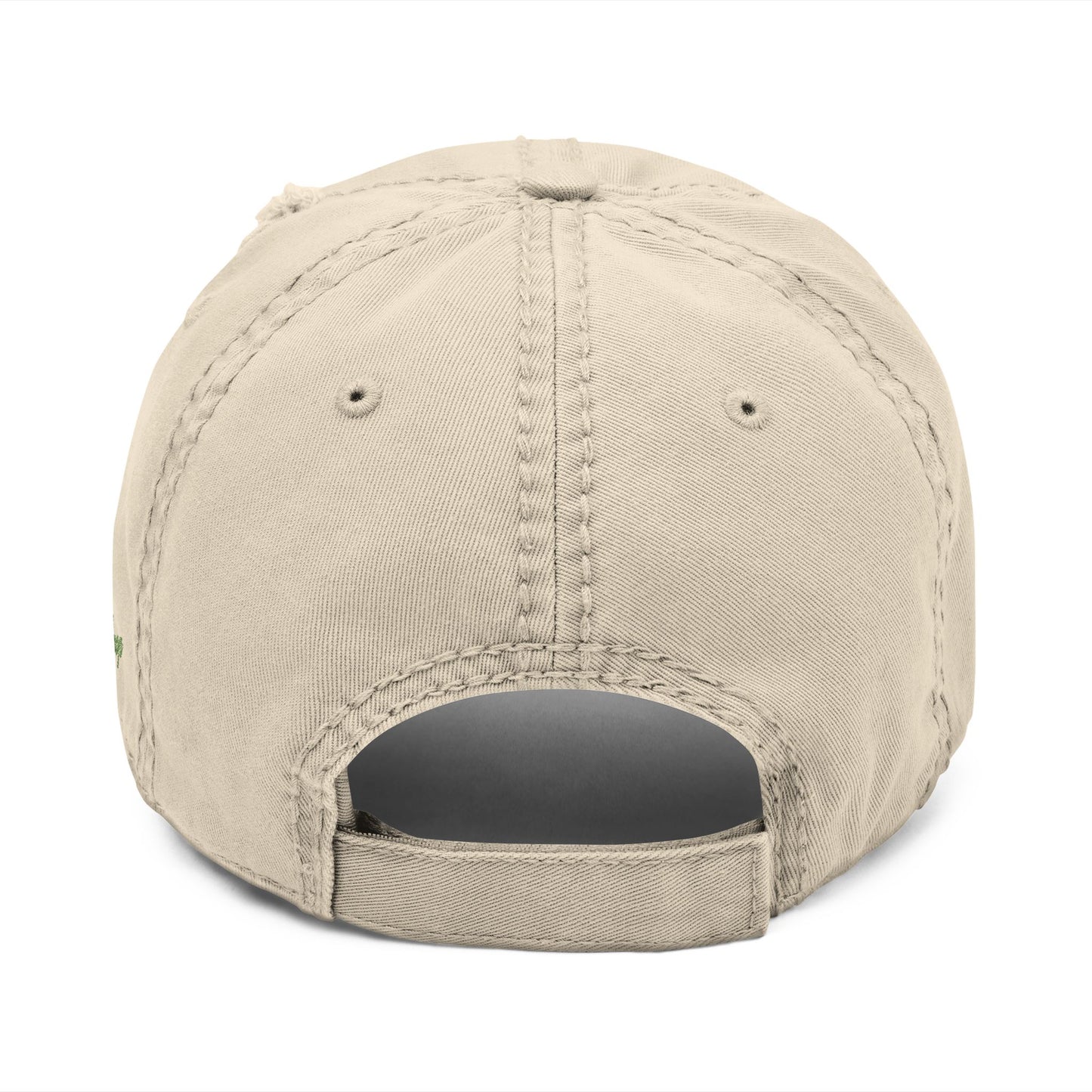 Washed Embroidered Vintage Flower Hat