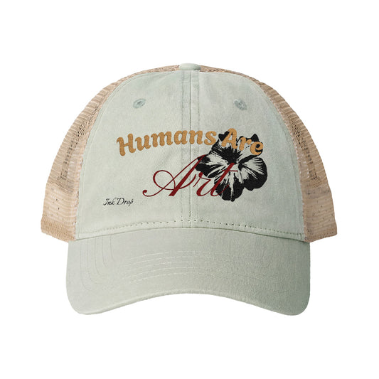 Humans Are Art // Embroidered Mesh-Back Custom Brim