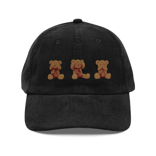 The Three Wise Bears // Embroidered Corduroy