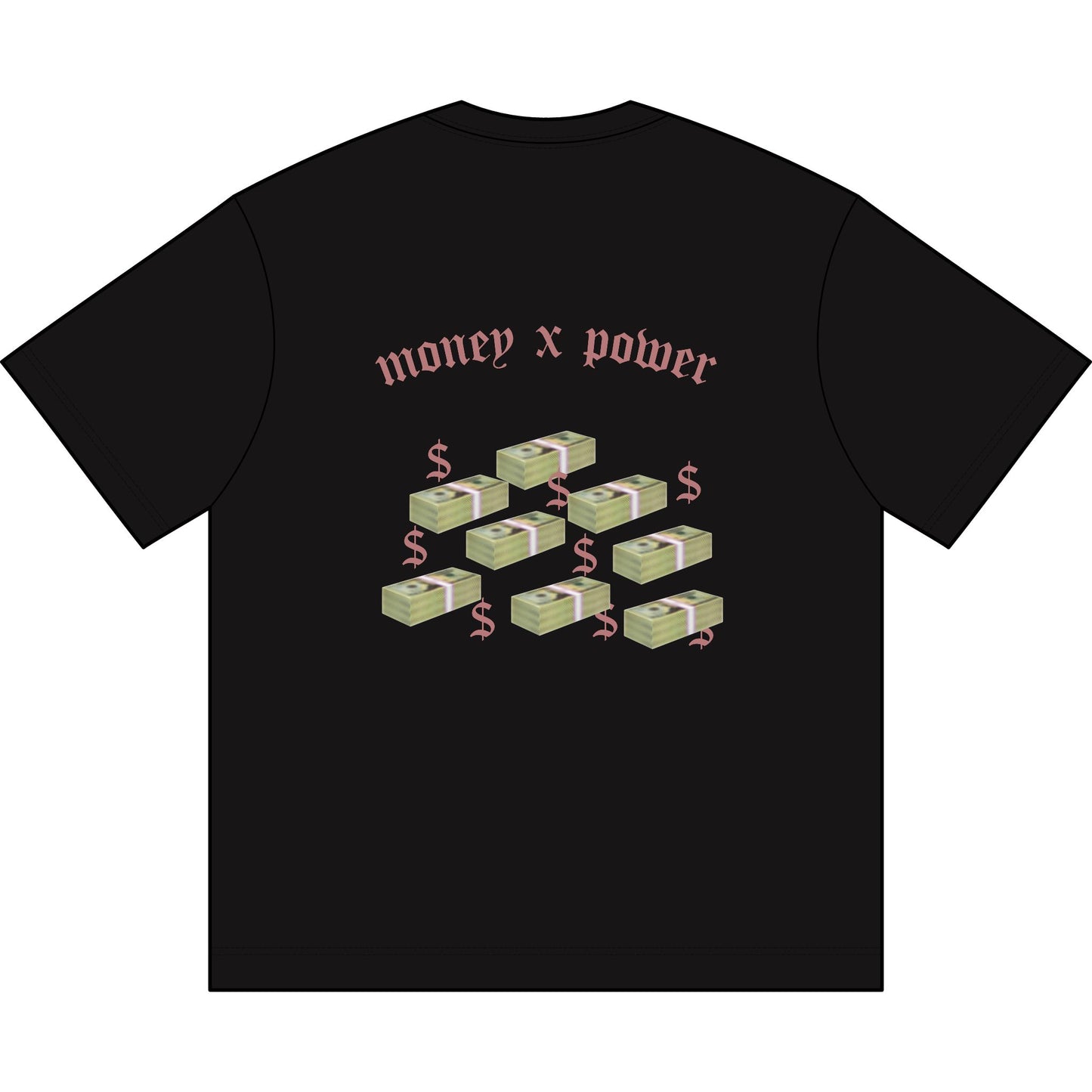 Money x Power Box Tee — Graphic Cash Stacks Streetwear T-Shirt