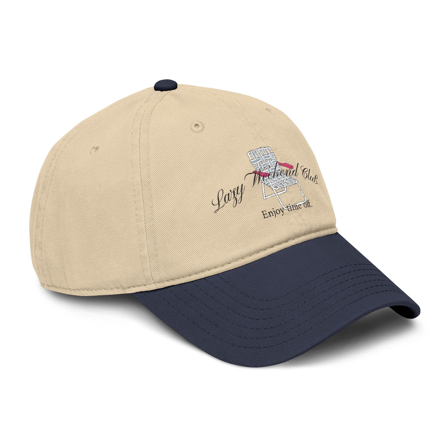 "Lazy Weekend Club" Embroidered Hat