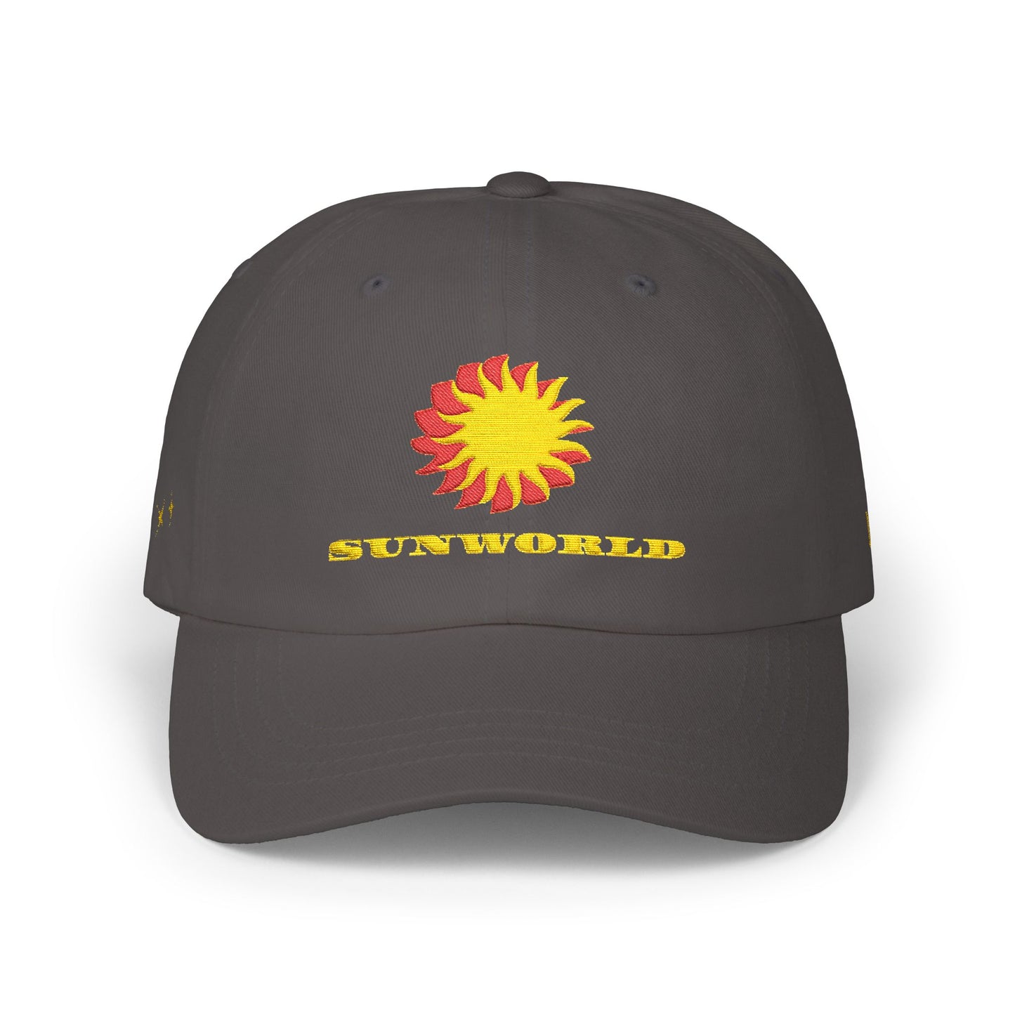 Sunworld Embroidered Dad Cap – Vintage Sunflower Logo (Green)