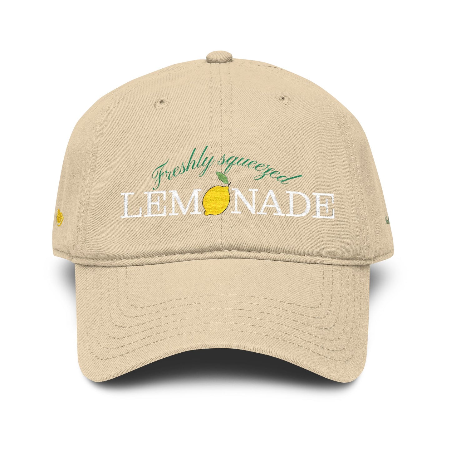Vintage Lemon Embroidered Hat