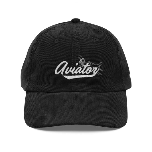 Aviator // Embroidered Corduroy