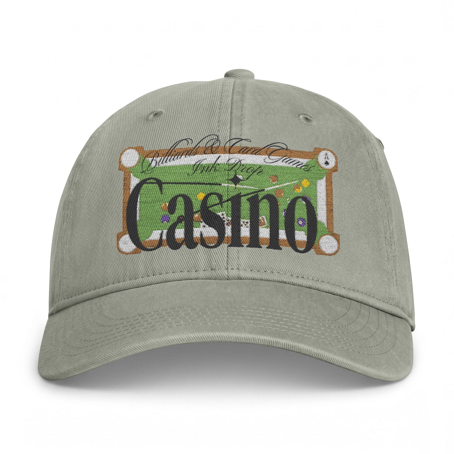 Casino 'Billiards & Card Games' // Embroidered