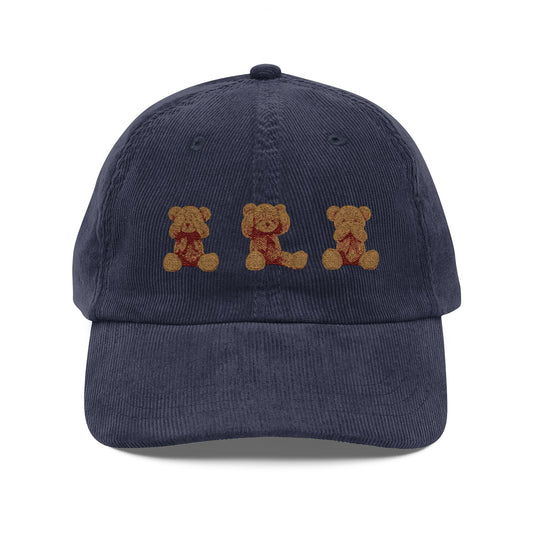 The Three Wise Bears // Embroidered Corduroy