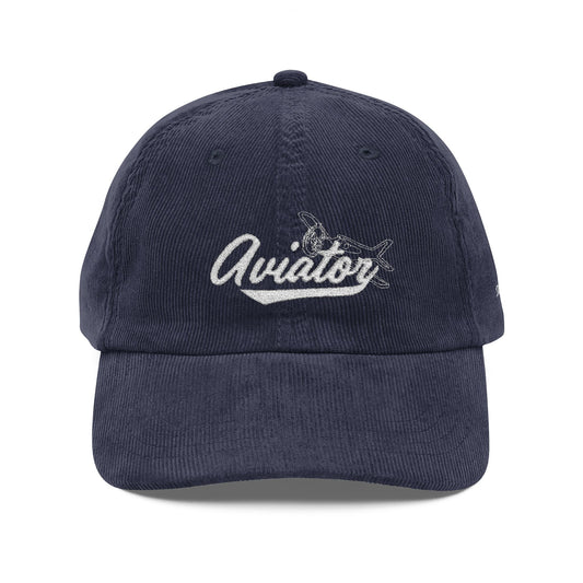 Aviator // Embroidered Corduroy