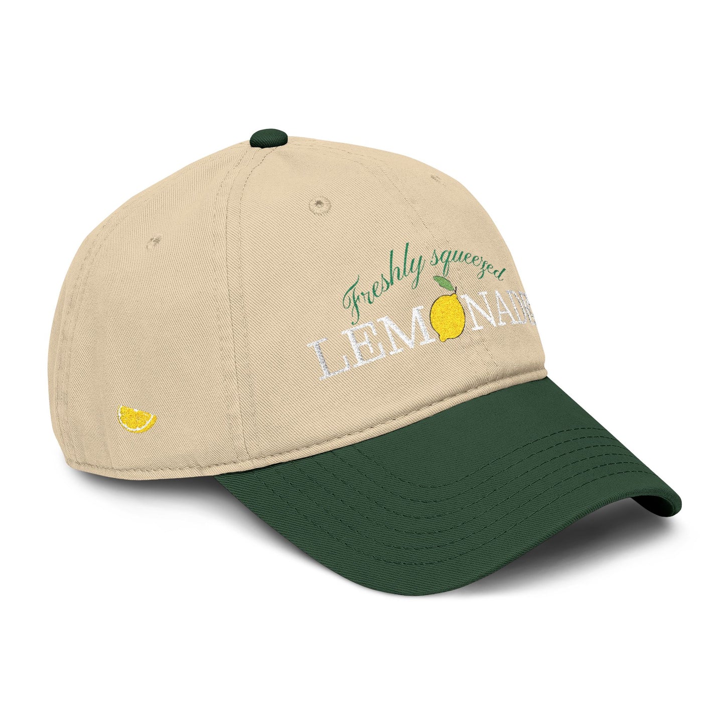 Vintage Lemon Embroidered Hat