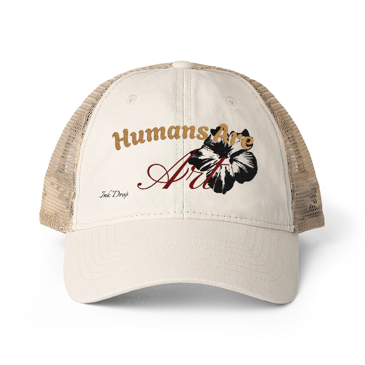 Humans Are Art // Embroidered Mesh-Back Custom Brim
