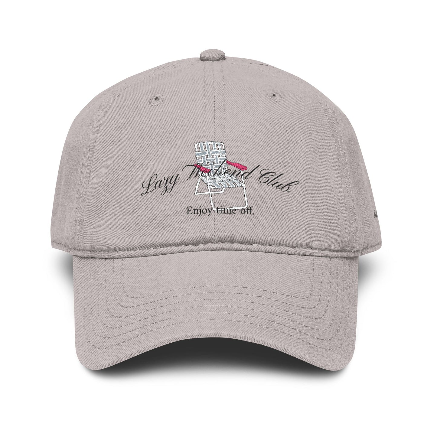 "Lazy Weekend Club" Embroidered Hat