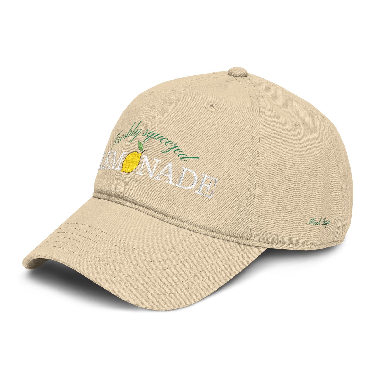 Vintage Lemon Embroidered Hat