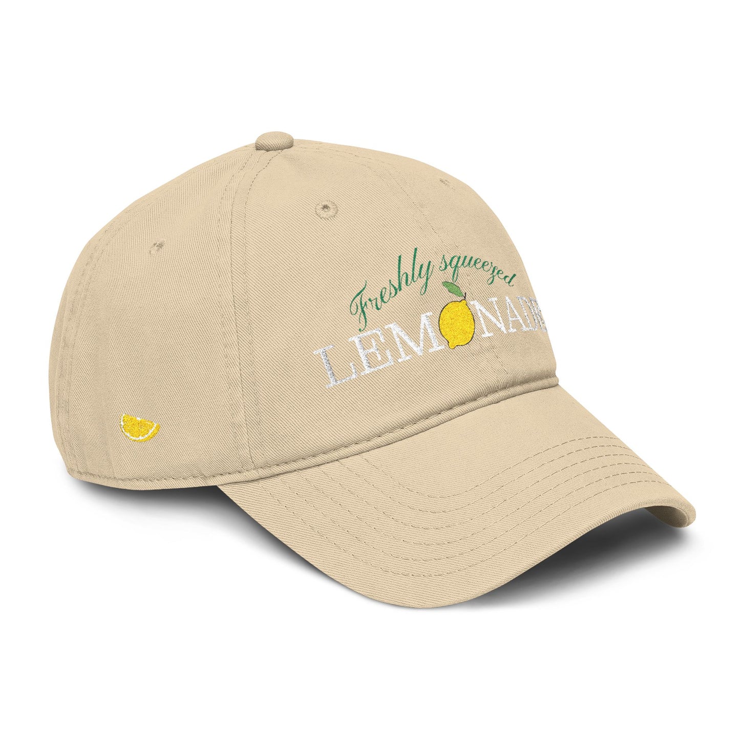 Vintage Lemon Embroidered Hat