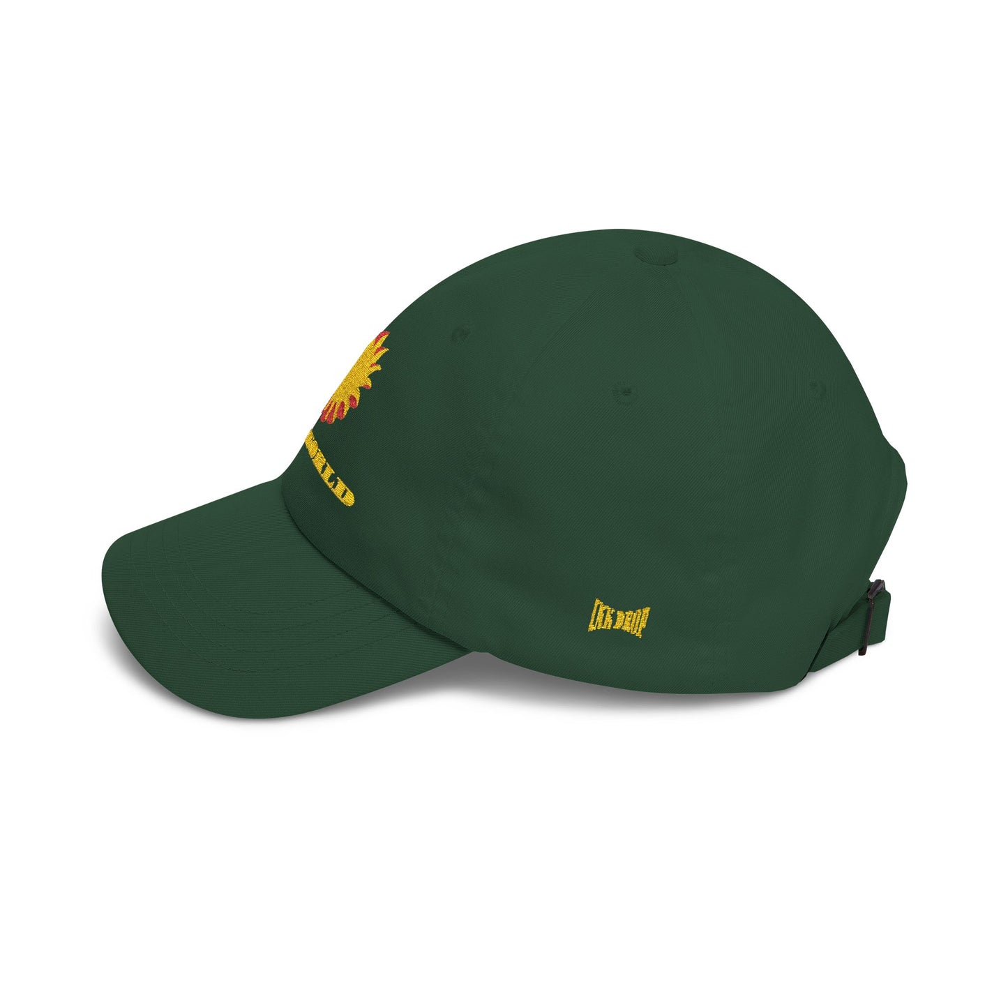 Sunworld Embroidered Dad Cap – Vintage Sunflower Logo (Green)