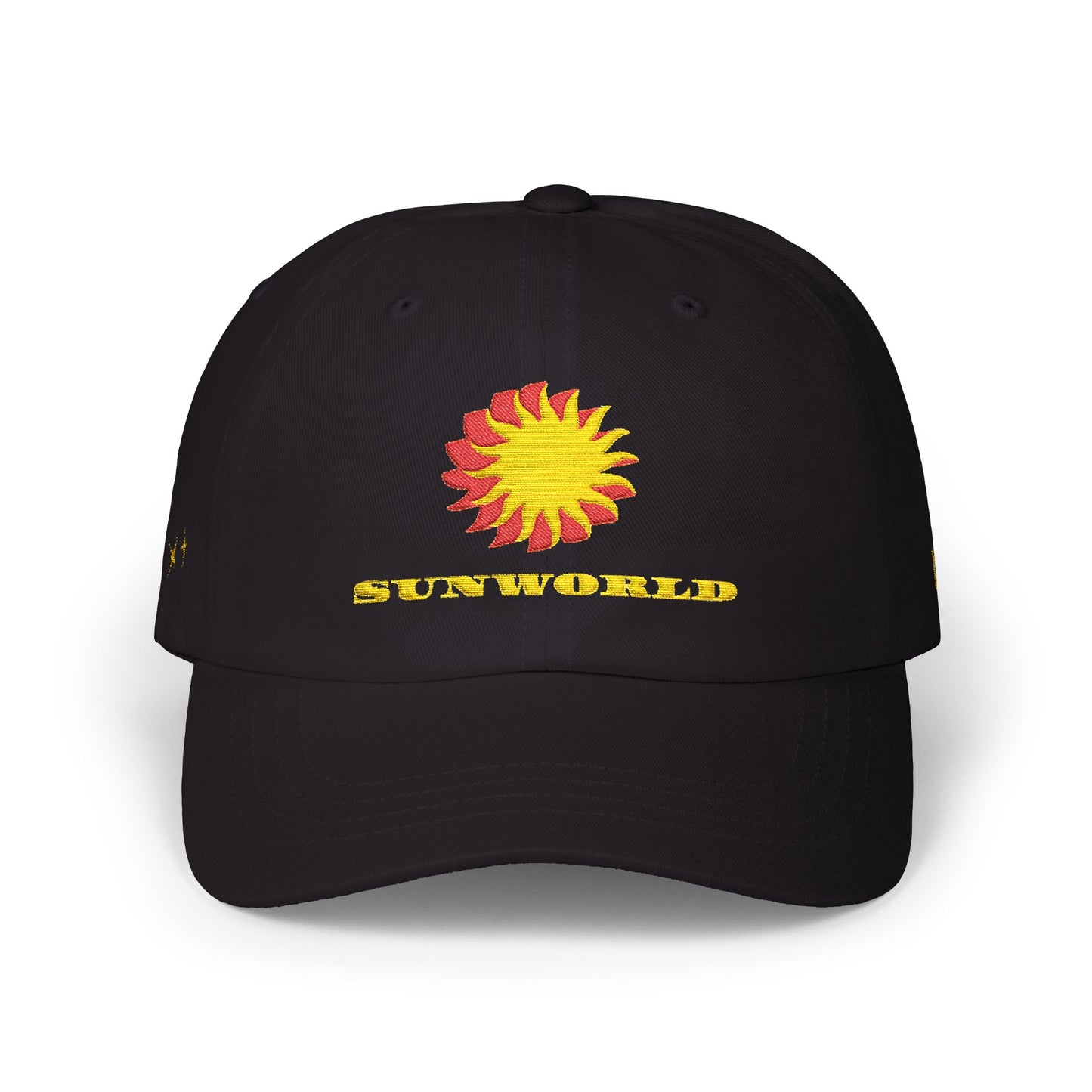 Sunworld Embroidered Dad Cap – Vintage Sunflower Logo (Green)