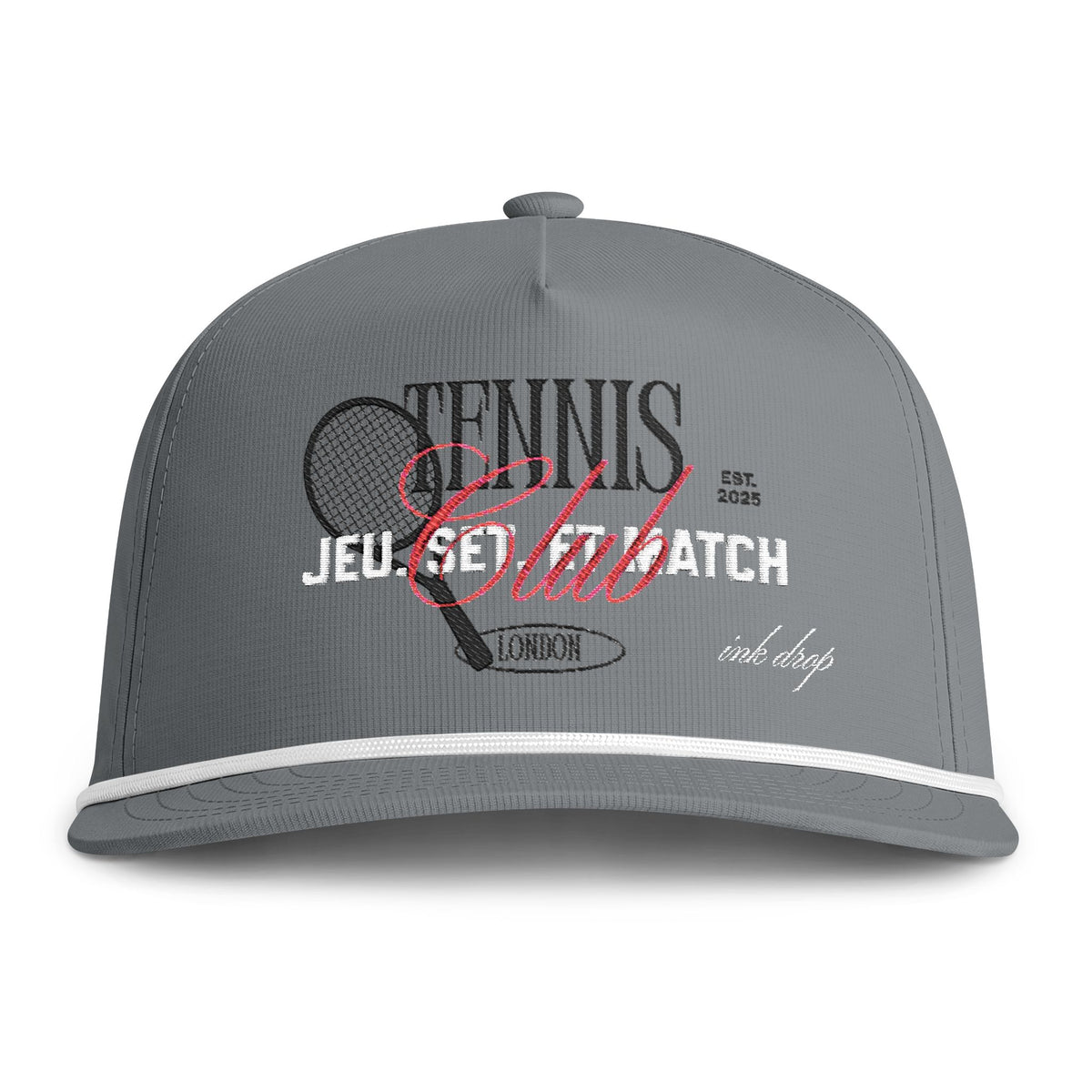 Tennis Club // Embroidered Roped Trucker Hat
