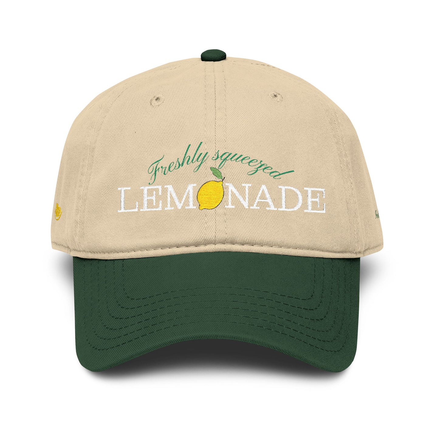 Vintage Lemon Embroidered Hat
