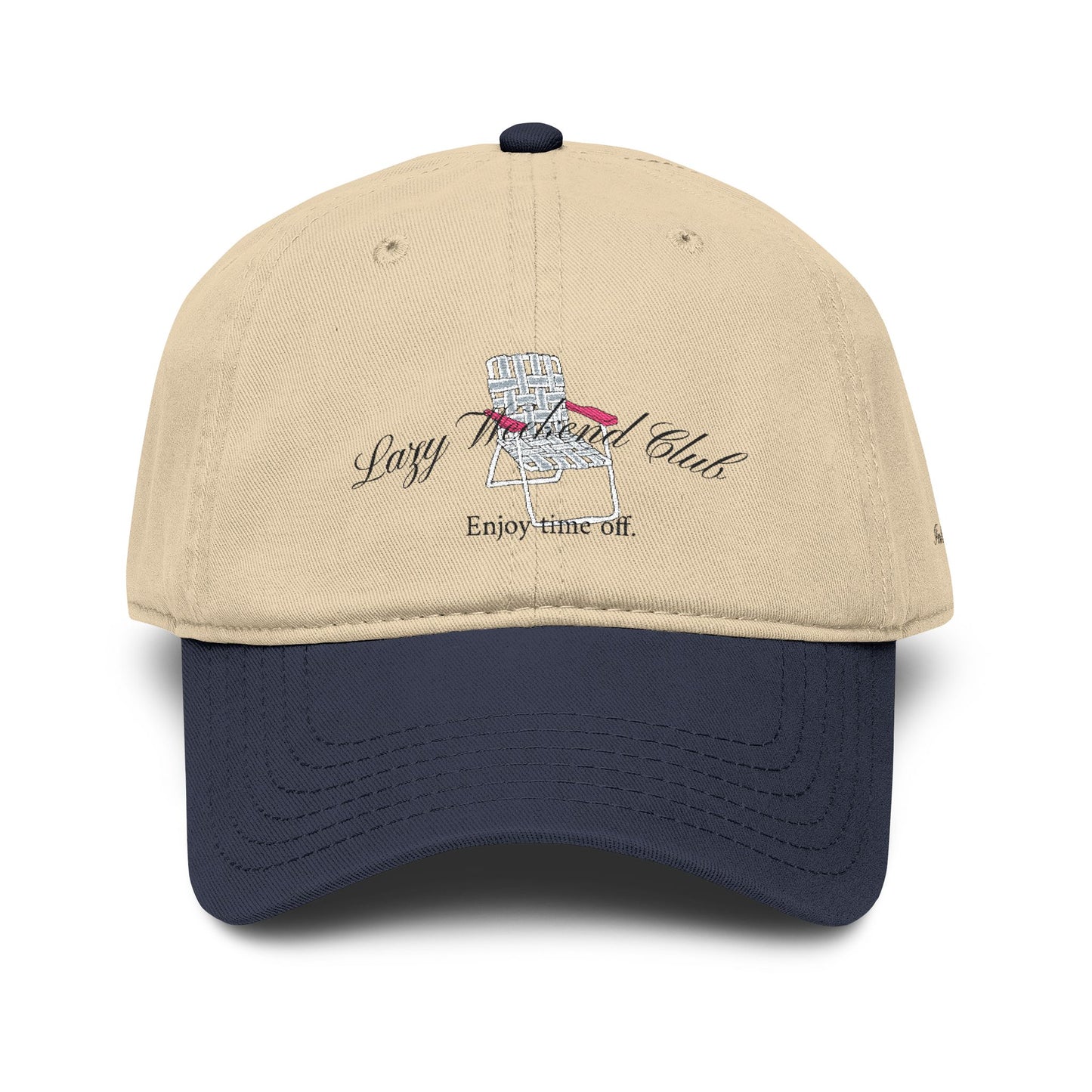 "Lazy Weekend Club" Embroidered Hat