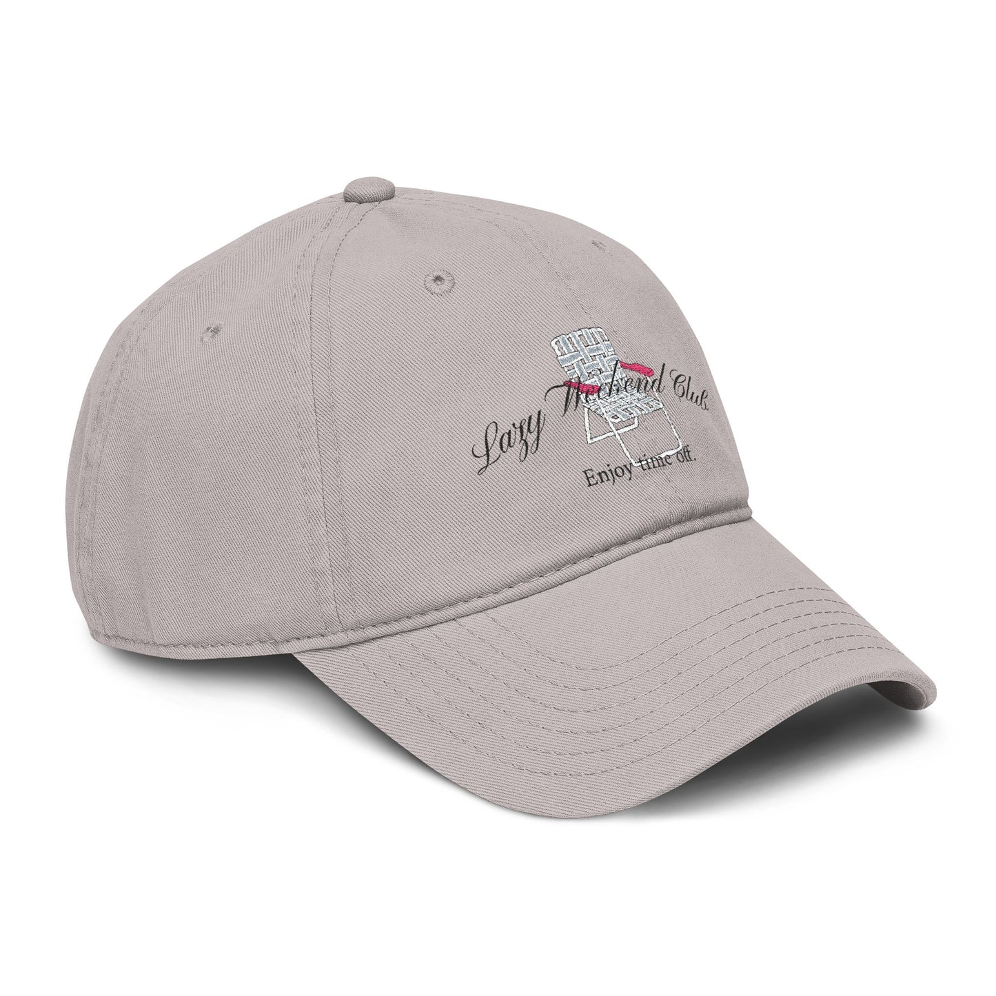 "Lazy Weekend Club" Embroidered Hat